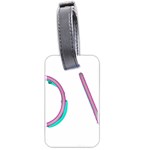 Pop Art Neon Love Sign Luggage Tag (two sides) Back