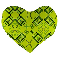 Abstract Pattern Geometric Backgrounds   Large 19  Premium Heart Shape Cushions by Eskimos