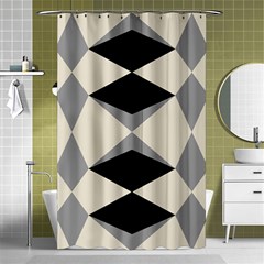 Abstract Pattern Geometric Backgrounds   Shower Curtain 48  X 72  (small)  by Eskimos