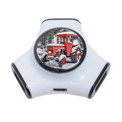 Tractor Parked, Olympus Mount National Park, Greece 3-port Usb Hub by dflcprintsclothing