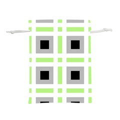 Agender Flag Plaid Lightweight Drawstring Pouch (l) by WetdryvacsLair