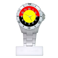 Aboriginal Flag Plastic Nurses Watch by FirstNationsInstituteAustralia4504