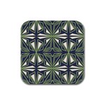 Abstract pattern geometric backgrounds Rubber Square Coaster (4 pack) Front