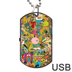 Cartoon Wallpapers Dog Tag Usb Flash (two Sides) by Jancukart