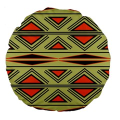 Abstract Pattern Geometric Backgrounds Large 18  Premium Flano Round Cushions by Eskimos