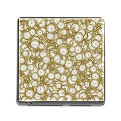 Vintage Clock Motif Pattern Memory Card Reader (square 5 Slot) by dflcprintsclothing