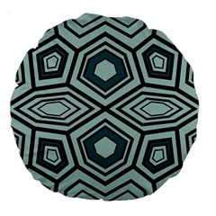 Abstract Pattern Geometric Backgrounds Large 18  Premium Round Cushions by Eskimos