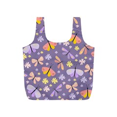 Vector-seamless-pattern-with-butterflies-beetles Full Print Recycle Bag (s) by Jancukart