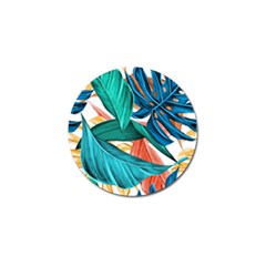 Leaves Tropical Exotic Golf Ball Marker by artworkshop
