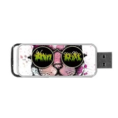 Black-cat-head Portable Usb Flash (one Side) by Jancukart