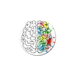 Brain-mind-psychology-idea-drawing Golf Ball Marker (4 Pack) by Jancukart