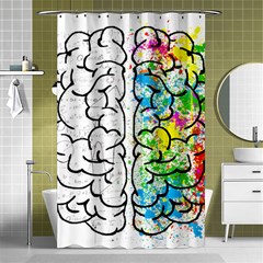 Brain-mind-psychology-idea-drawing Shower Curtain 48  X 72  (small)  by Jancukart