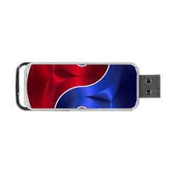 Yin Yang Eastern Asian Philosophy Portable Usb Flash (one Side) by Jancukart