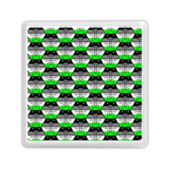 Hackers Town Void Mantis Hexagon Agender Agender Info Pride Flag Memory Card Reader (square) by WetdryvacsLair
