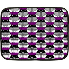 Hackers Town Void Mantis Hexagon Asexual Ace Pride Flag Double Sided Fleece Blanket (mini)  by WetdryvacsLair