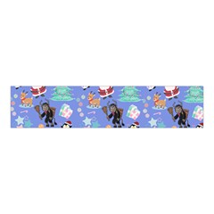 Blue Krampus Christmas Velvet Scrunchie by NerdySparkleGoth