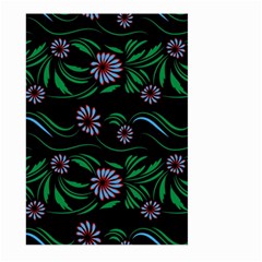 Folk Flowers Print Floral Pattern Ethnic Art Large Garden Flag (two Sides) by Eskimos