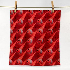Sculpture-art-traffic-cones-plastic Face Towel by Jancukart