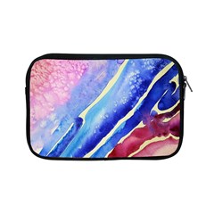 Painting-abstract-blue-pink-spots Apple Ipad Mini Zipper Cases by Jancukart