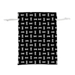 Fantasy Ethnic Caricature Motif Pattern Lightweight Drawstring Pouch (S) Back
