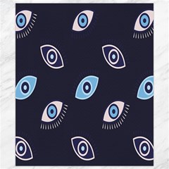 Eyes Evil Eye Blue Pattern Design Canvas 8  X 10  by artworkshop