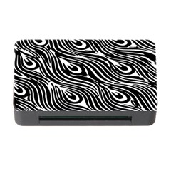 Animal-peacock,white Black Memory Card Reader With Cf by nateshop