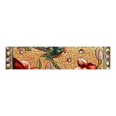 Flower Cubism Mosaic Vintage Velvet Scrunchie by Sapixe
