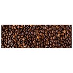 Coffee Beans Food Texture Banner and Sign 9  x 3  Front