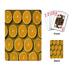 Orange Slices Cross Sections Pattern Playing Cards Single Design (rectangle) by artworkshop