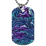 Illustration Abstract Waves Background Texture Dog Tag (Two Sides) Front