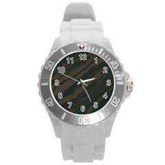 Illustration Background Abstract Wallpaper Pattern Round Plastic Sport Watch (l) by Wegoenart