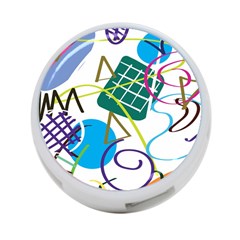 Abstract Pattern 4-port Usb Hub (two Sides) by Wegoenart