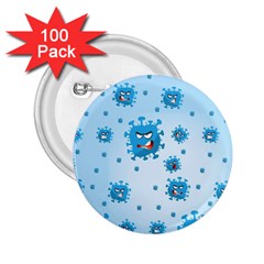 Illustration Virus Pattern 2 25  Buttons (100 Pack)  by Wegoenart
