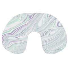 Illustration Marble Texture Marble Painting Travel Neck Pillow by Wegoenart