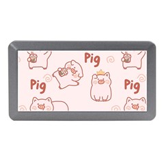 Pig Cartoon Background Pattern Memory Card Reader (mini) by Sudhe