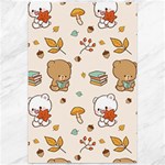 Illustration Bear Cartoon Background Pattern Canvas 12  x 18  11.88 x17.36  Canvas - 1