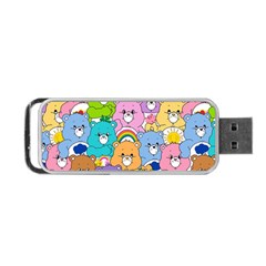 Care Bears Bear Background Cartoon Portable Usb Flash (one Side) by Sudhe