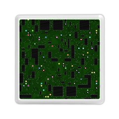 Board Conductors Circuits Memory Card Reader (square) by Jancukart