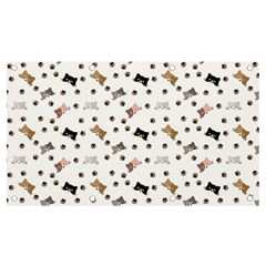 Illustration Cartoon Cat Paw Background Pattern Cute Banner And Sign 7  X 4  by Amaryn4rt