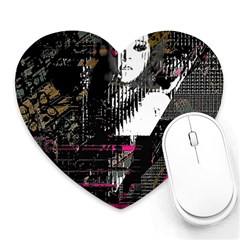 Grunge Witch Heart Mousepads by MRNStudios