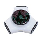 Background Pattern Texture Design 3-Port USB Hub Front