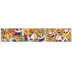 Background Christmas Santa Claus Large Flano Scarf  by danenraven