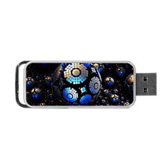 Illustration Tech Galaxy Robot Bot Science Portable Usb Flash (two Sides) by danenraven