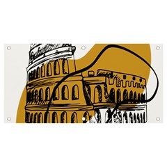 Colosseo Draw Silhouette Banner And Sign 4  X 2  by ConteMonfrey
