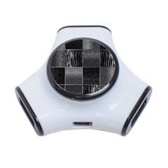 Gray Animal Print 3-port Usb Hub by danenraven