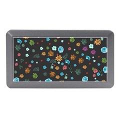 Flowers-leaves Leaf Background Floral Flora Memory Card Reader (mini) by danenraven