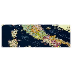 Map Italy Blue Banner And Sign 12  X 4  by ConteMonfrey