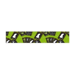 Cats And Skulls - Modern Halloween  Flano Scarf (mini) by ConteMonfrey