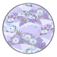 Purple Japanese Pattern Texture Violet Textile Wireless Charger by danenraven
