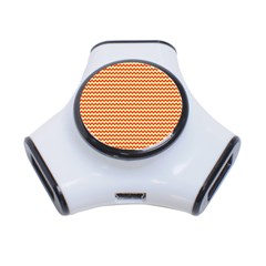 Pattern Zig Zag Stripe Geometric 3-port Usb Hub by Ravend